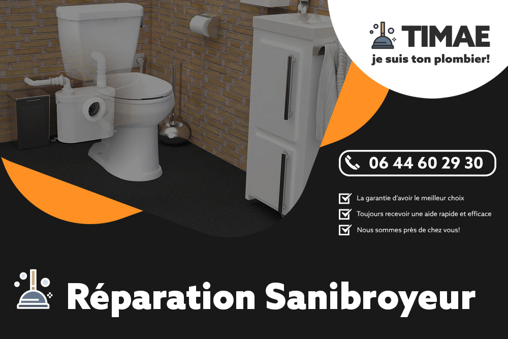 Dépannage Sanibroyeur Paris - TIMAE