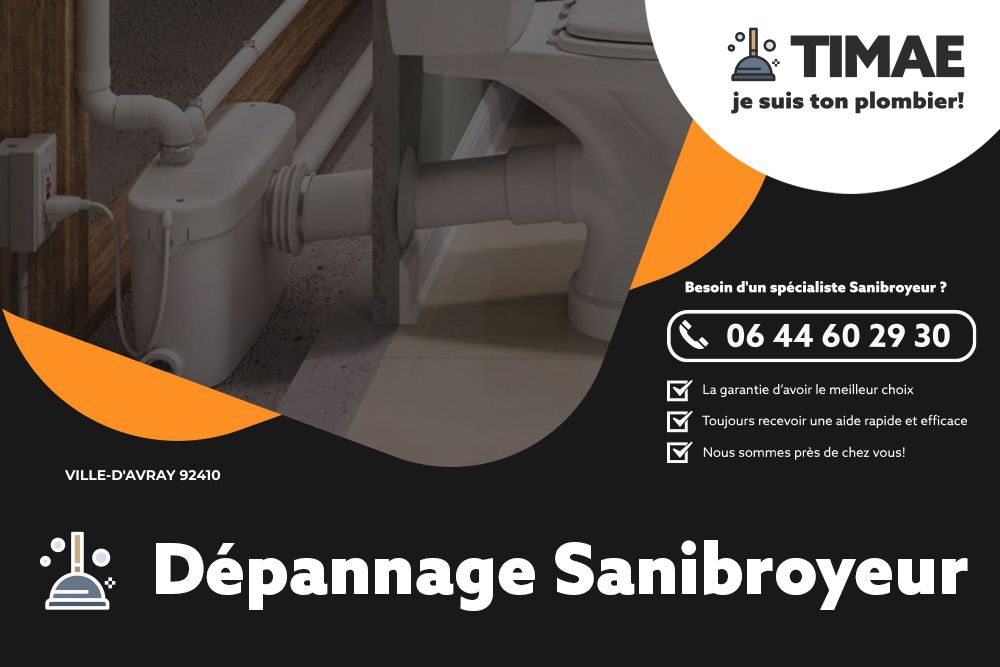 Dépannage Sanibroyeur Ville-d'Avray 92410 - TIMAE