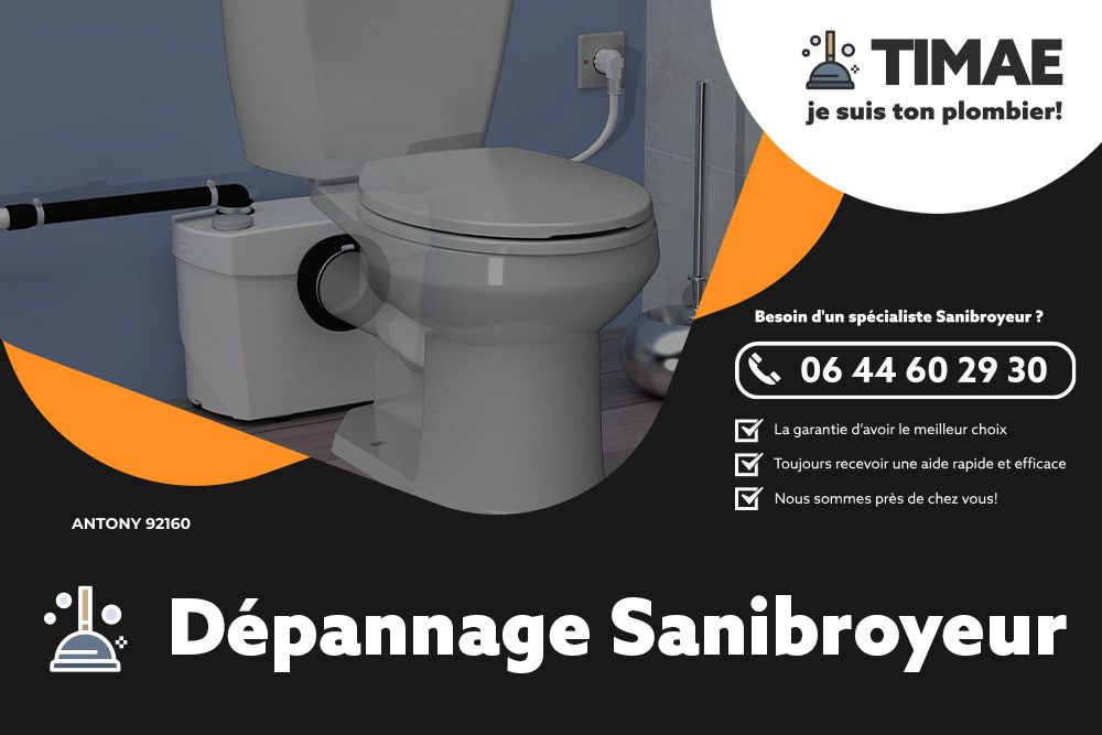 Service de dépannage sanibroyeur Antony
