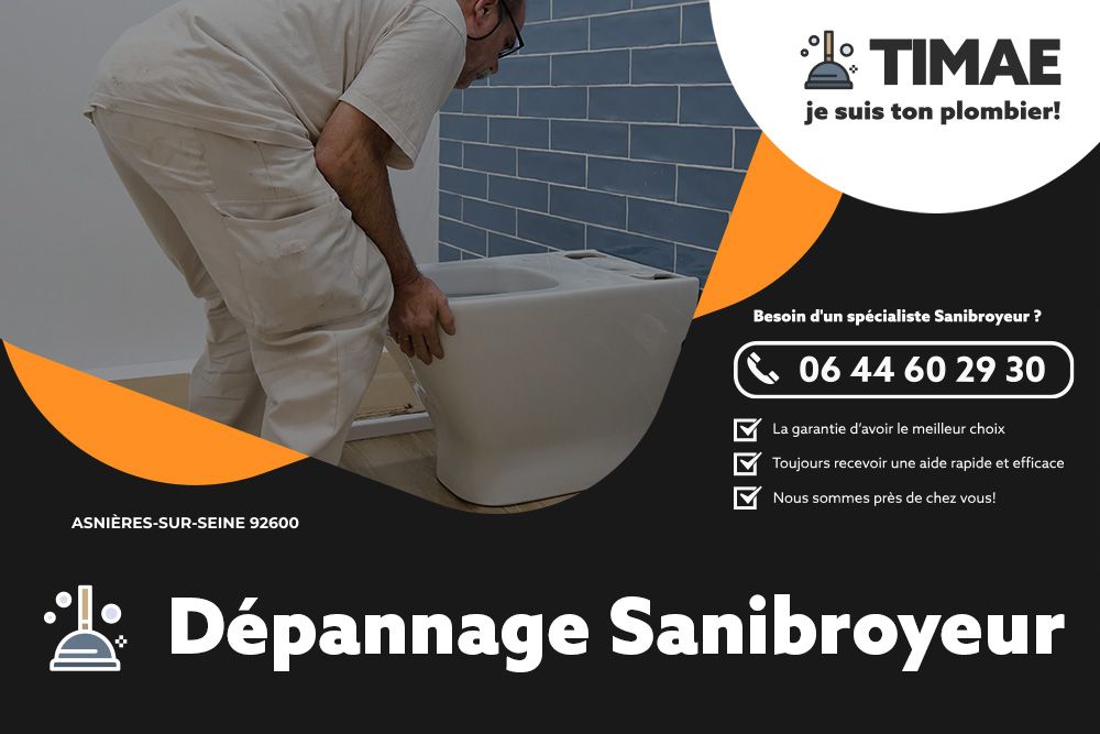 Service de dépannage sanibroyeur Asnières-sur-Seine