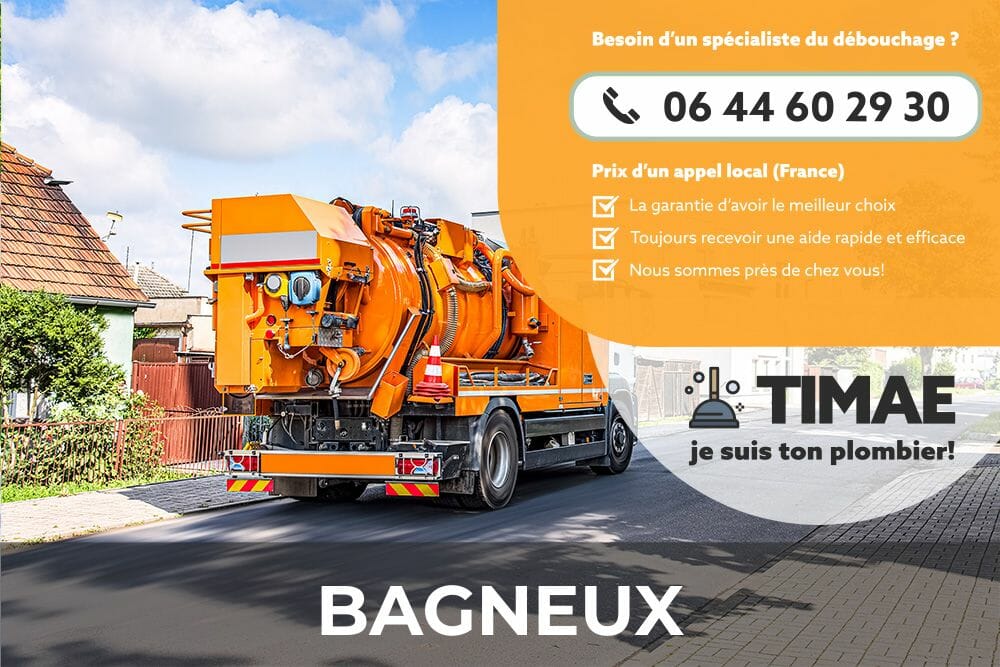 Services professionnels de débouchage pour Bagneux - TIMAE Bagneux.