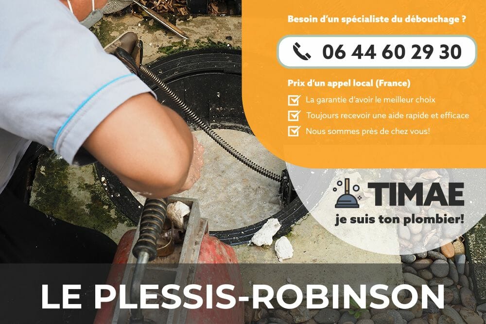 Faites déboucher vos drains - rapidement et à un prix abordable à Le Plessis-Robinson.