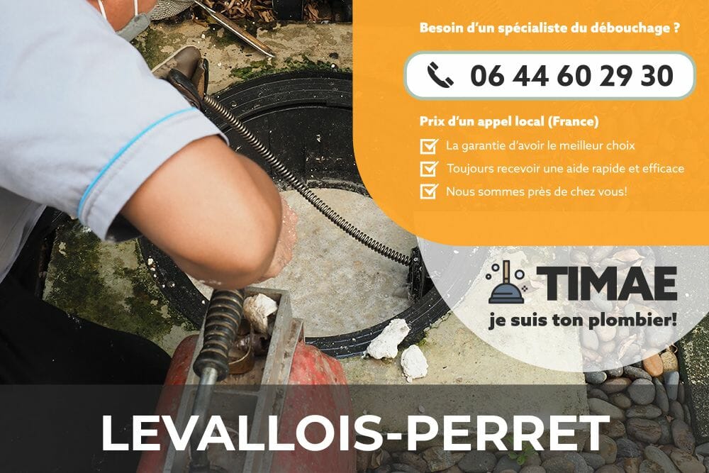Remettez vos canalisations à flot avec TIMAE Levallois-Perret.