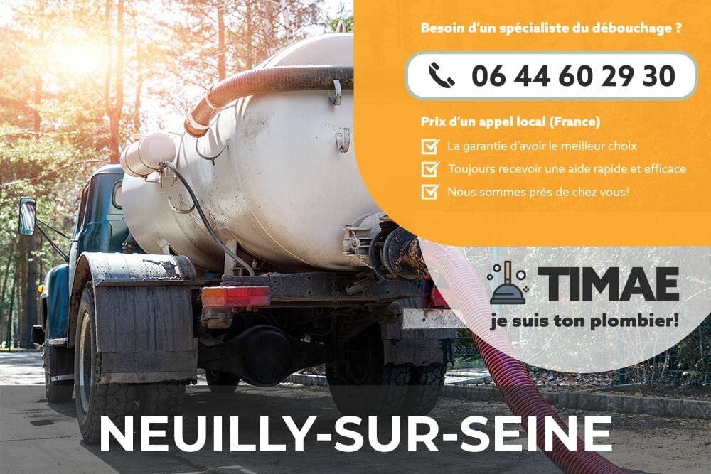 Débouchage WC Neuilly-sur-Seine - Techniciens professionnels à votre service.