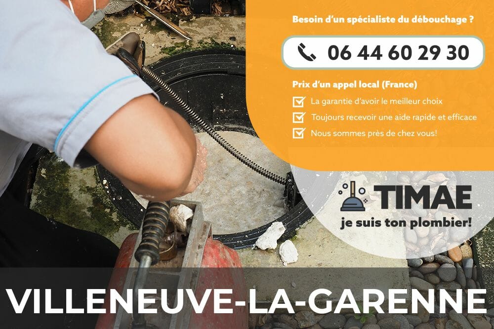Obtenez un nettoyage rapide et abordable des canalisations à Villeneuve-la-Garenne.